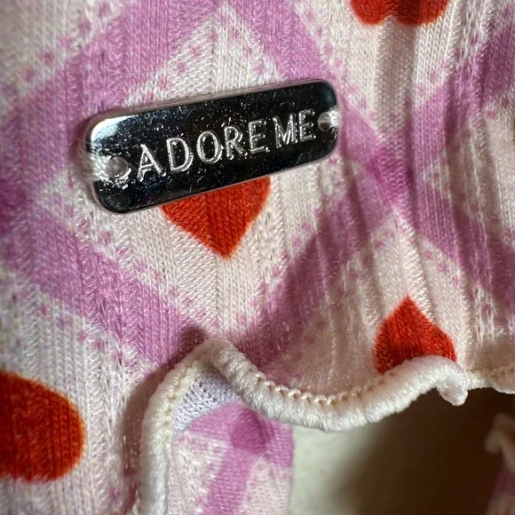 Adore Me Pajama Set in Pink and Red - Picture 4 of 15